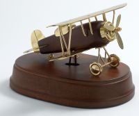 Antique Airplane, Wooden Base
