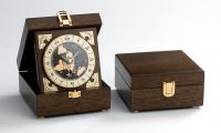 World Time clock &  Wooden box