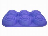 Sell Silicone Bakeware - 6 pc Rose Cake Form(CXKP-2060)