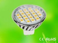 Sell 21SMD MR16 aluminum chrome bulb led light 10-30V/85-265V Dimmable
