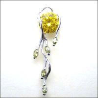 Gemstone /semi-precious stone jewelry: Color Zircon pendant