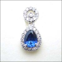 Cubic Zirconia pendant (gemstone jewelry)