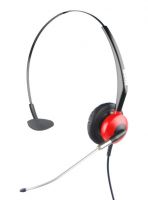 Red cover  wired telephone headset- good looks MRD-512