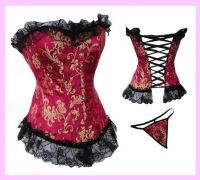 Sell brocade metal boning corset