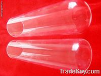 one end open Quartz Tube big fused quartz tube sealed quartz tube