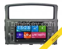 Capacitive Touch Screen Car DVD Player for MITSUBISHI Pajero with 3G/WIFI/DVR/ OBD/CD Copy/Mirror Link/TMC Function