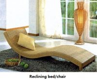 Sell rattan furniture reclining bed