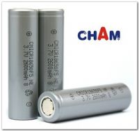 Sell 18650 Cylindrical Lithium/Li ion Cells 3.7V-2600mAh