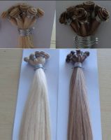 100% hand tied hair weft