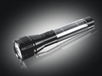 AA solar flashlight