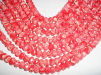 Sell rhodochrosite beads semi precious stone