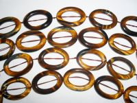 Sell tiger eye hollow oval beads jewelry accessories