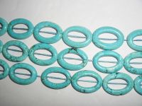 Sell turquoise hollow oval beads jewelry accessories