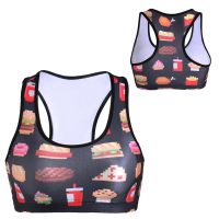 Ladies gym round collar simple dancing sexy crop top