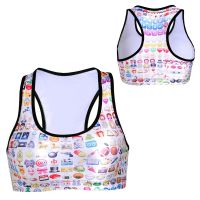 Ladies gym round collar simple dancing sexy crop top