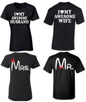 Valentine gift lovers clothes short sleeve crew neck wholesale fashion design couple t shirts