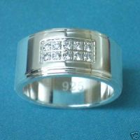 Sell 10 Dimante Crystal Ring SZ#8 925 Sterling Silver R1