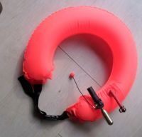 Inflatable waistband life-buoy