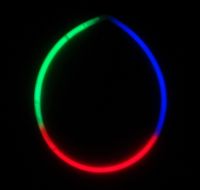 Sell glow products--glow tri-color necklace