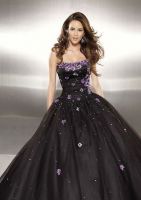 Sell new arrival top quality black prom dress