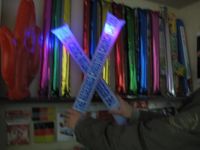 SELL ADVERTISING THUNDERSTICKS WITH PE MATERIAL LED LIGHT