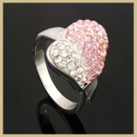 Stainless steel gemstone ring