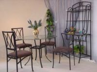 Sell metal dining room set/ metal living room set