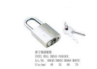 Sell steel ball brass padlock