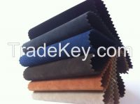 Sell PU synthetic leather with flocking design for shoes and bags
