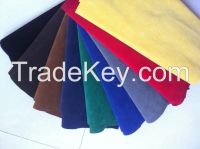 Sell PU synthetic leather with flocking design for shoes and bags
