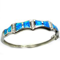 925 Sterling Silver Opal Bracelets
