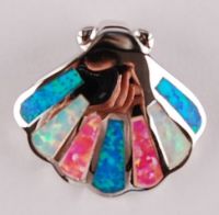 opal sea shell pendant P49