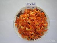 Dried shrimp peeled