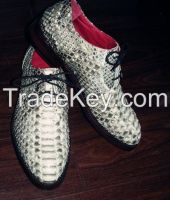 python leather shoes