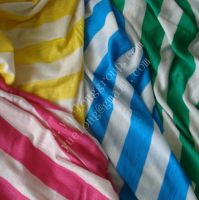 Sell 100% rayon slub jersey stripe fabric [104-65b-1]