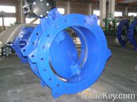 Sell double flange eccentric butterfly valve