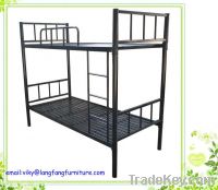 Sell strong steel double decker metal bunk bed(BED-M-18)