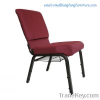Sell popular church chair with bookrack and hook (CH-003)