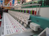 9 needle 20  head flat embroidery machine