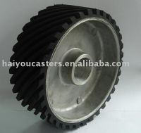 Sell rubber wheel with cast iron centre
