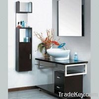 Bathroom Cabinet with Black Walnut Wood Door