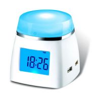 Sell 4PORTS USB HUB with color changing LCD clock