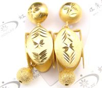 Gold plating earring