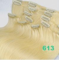 Sell hot 100% remy clips in hair extension
