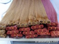 Sell 100%human hair single strand weft