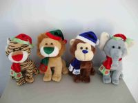 sell plush/stuffed monkey elephant tiger lion toys