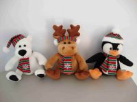 sell plush/stuffed polar bear penguin elk toys