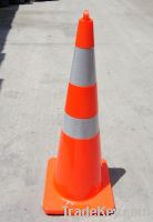 Sell 36" Solid Orange PVC Wide Traffic Cone with Handle and Gripping S