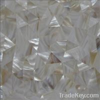 Sell White Freshwater Shell Tiles with irregular triangle