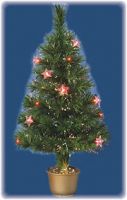 Sell red led christmas tree with stars(st-24rledsr)
